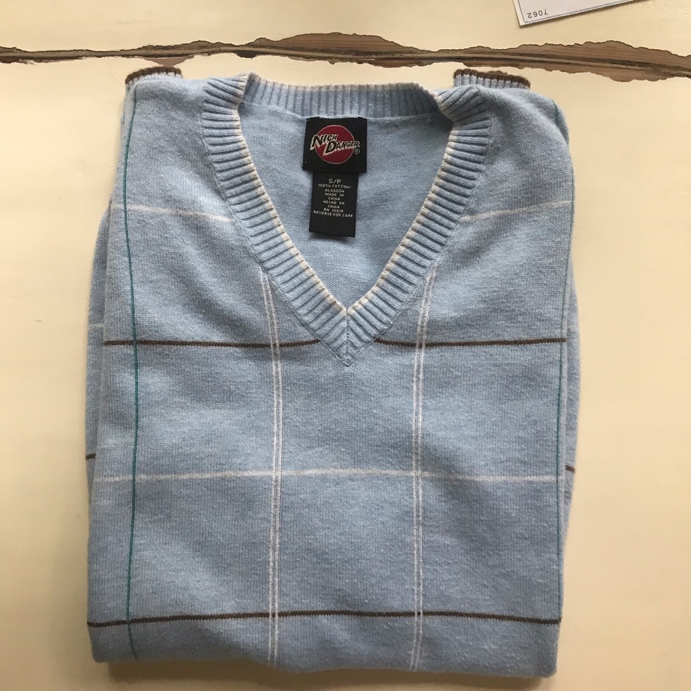 Super trendy light blue sweater vest